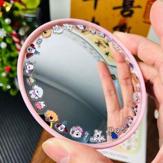 🍧臺灣熱賣＋隔日到貨🍧旅行自拍小圓鏡凸面鏡旅遊手持自拍神器情侶朋友閨蜜道具足跡拍照