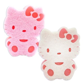 【HELLO KITTY】造型菜瓜布-粉紅色/白色可選