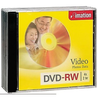 【Imation怡敏信】國際版 4X DVD-RW 4.7GB單片盒裝 光碟 DVD 中環代工 可重覆讀寫 (原廠正貨)