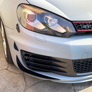適用福斯高爾夫6 高6 Golf MK6 GTI GTD風刀格柵前風刀車貼改裝