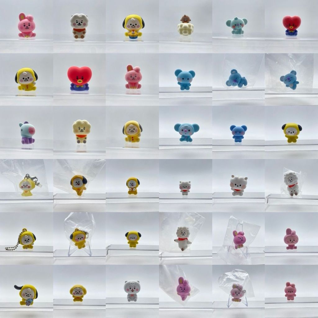 💓【日版正品】BT21植絨指偶擺件 BTS防彈少年團周邊 7角色全員可入手 軟膠手辦