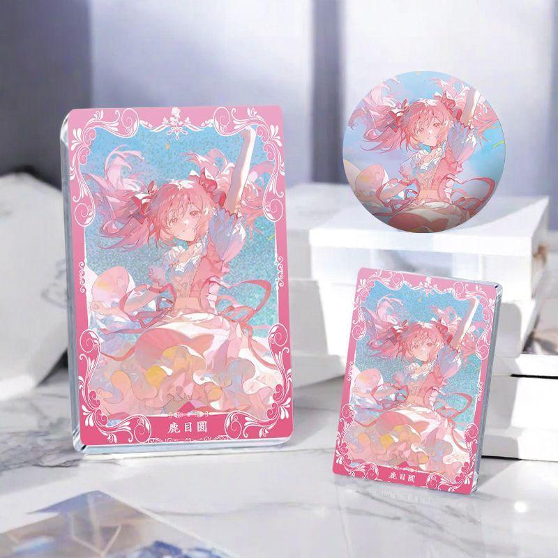 《魔法少女小圓》鹿目圓 曉美焰 巴麻美 佐倉杏子 魔法少女小圓鹿目圓學生專屬二次元流沙麻將周邊桌面立牌收藏擺件