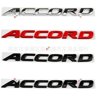 適用於Honda本田 十代Accord雅閣 金屬車標字母 ACCORD排量標誌 10代Accord雅閣後尾箱標