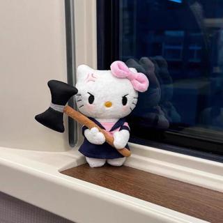 🍀栗子社🍀暴躁HelloKitty斧頭可愛ins毛絨公仔掛件揹包禮物hellokitty掛件