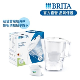 【BRITA】Aluna濾水壺+去水垢濾芯組合-BRITA官方旗艦店 公司貨 濾水器 淨水壺 除氯