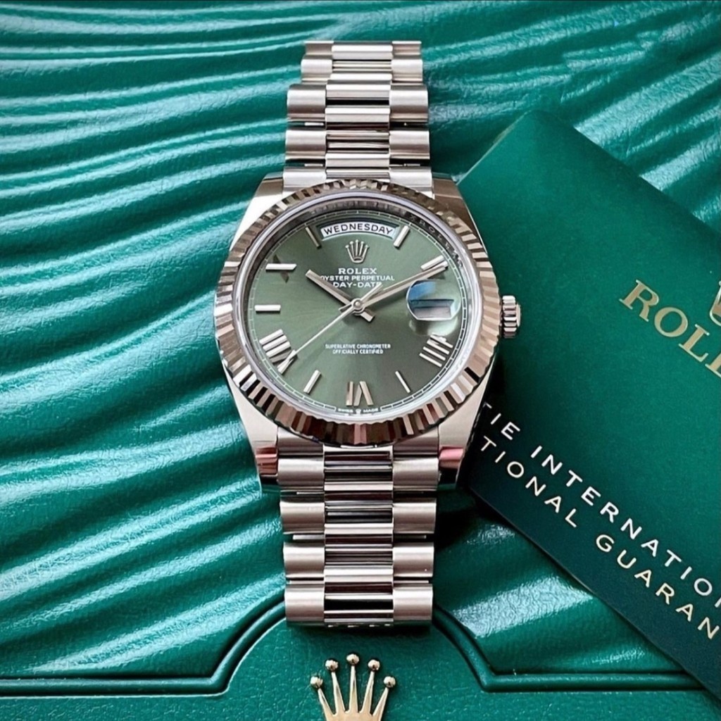 rolex勞力士40星期日曆型228239橄欖綠