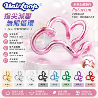 Uniloop未來主義 科幻太空金屬磨砂玩具專注力訓練扭扭樂解壓手指 成人玩具