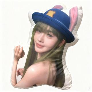 【臺灣出貨】明星枕頭 靠墊 靠枕 周邊抱枕 鞠婧禕毛絨抱枕網紅明星周邊床頭沙發靠墊靠背男女生日禮物