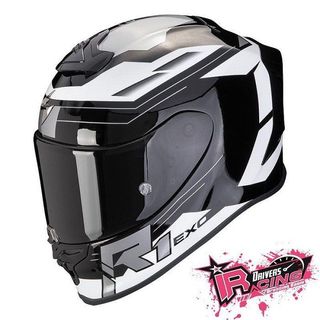 ♚賽車手的試衣間♚ Scorpion® EXO-R1 Evo Air Blaze 黑/白