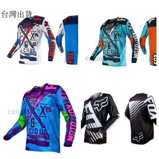 ⭐現出⭐FOX速降服3DT恤山地自行車騎行服越野摩托車賽車服夏季長袖上衣男⭐65