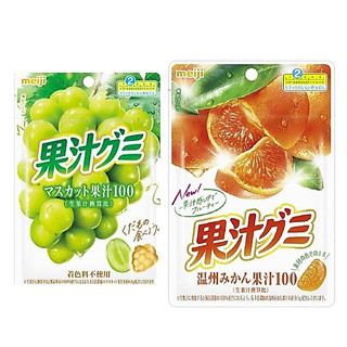明治果汁QQ軟糖(葡萄/蜜柑/麝香葡萄)(54G可樂軟糖100G/彈珠汽水軟糖100G//蜜桃汽水75G/梅子汽水75G
