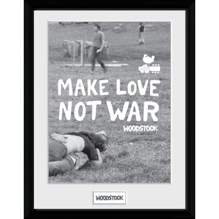 《WOODSTOCK伍茲塔克》Make Love Not War - 45x35cm 含框海報