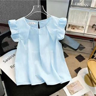 女童上衣 上衣 短袖上衣 蝴蝶結上衣 綁帶上衣 正肩上衣 韓系上衣 夏季上衣 兒童上衣 童裝上衣 修身上衣 溫柔上衣