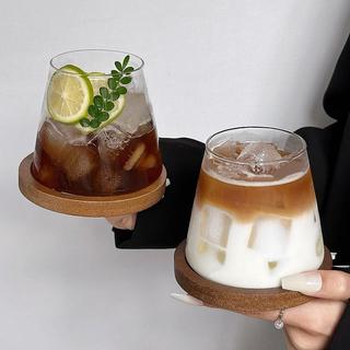 Japanese-style Mount Fuji glass cup, ins-style iced American