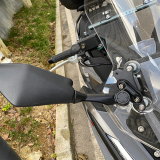 摩托車後視鏡安裝支架 可折疊正向加長後視鏡適配器 重新定位支架 適用於 KYMCO KRV180