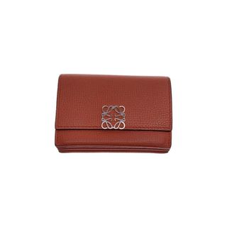 LOEWE 羅威 男裝字母皮革 BRW 實心卡套 日本直送 二手