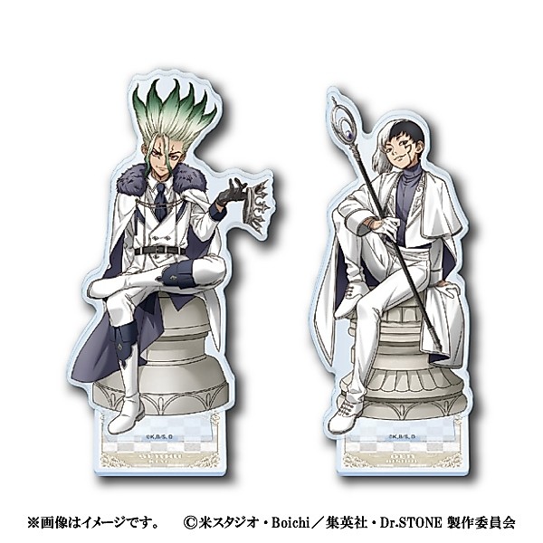 🏪《新石紀》全家聯名限定！西洋棋主題壓克力立牌 ♟️ 千空 vs 史丹利 陣營對決 淺霧幻 動漫周邊收藏