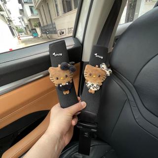 ✨汽車配件系列✨安全帶 肩帶護墊 卡通安全帶保護套🌺汽車安全帶護肩套車載內保險帶裝飾Hellokitty防磨衣服情侶一