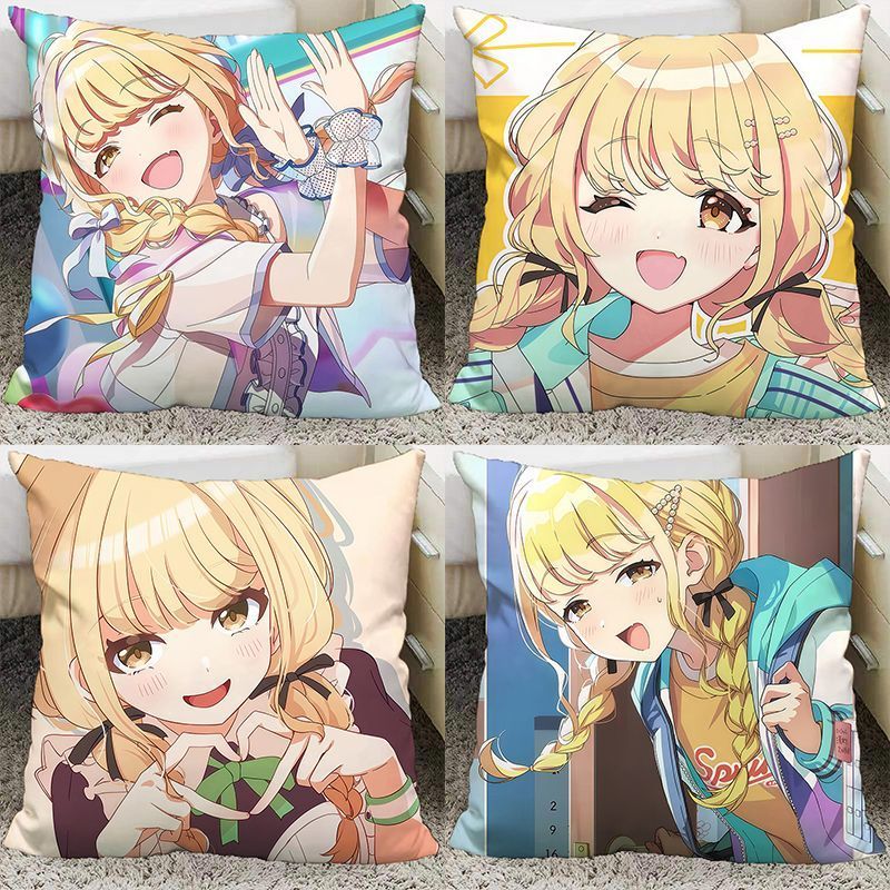 🪩アイドルマスター🪩偶像大師 週邊 偶像大師係列 藤田琴音動漫學園偶像大師衕人週邊抱枕居家客廳沙髮靠枕坐墊含芯 CMRD