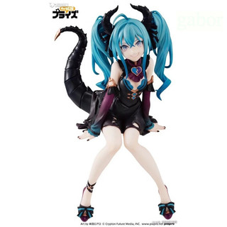 清倉【初音】Miku 小惡魔 初音 壓泡麵 坐姿 景品 模型 公仔 盒裝
