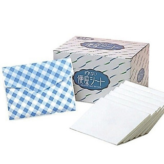 in當天出貨 | 日本製 Sunroll 黏貼式馬桶坐墊紙70枚 水溶性拋棄式附隨身包 馬桶用紙 Jp