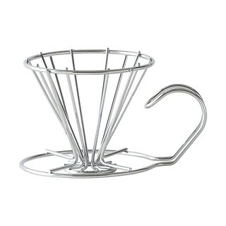 KOGU 珈琲考具 手沖咖啡 不銹鋼絲 線條框架 咖啡濾杯 1~2杯份 - 匠心銀『日本製』『原廠授權公司貨』