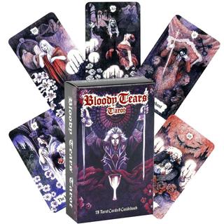 *松鼠卡牌*血與淚塔羅牌 Bloody Tears Tarot 78張 10.3X6公分 暗黑韋特系 小眾收藏