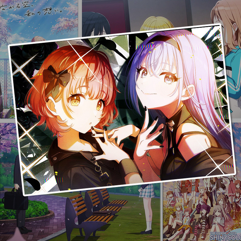 🪩アイドルマスター🪩偶像大師 週邊 偶像大師係列 偶像大師閃耀色彩海報週邊宿捨墻貼裝飾壁紙房間墻壁自粘 L5R3