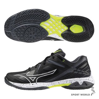 Mizuno 美津濃 羽球鞋 男鞋 女鞋 4E超寬楦 WAVE CLAW 3 WIDE 黑 71GA244440