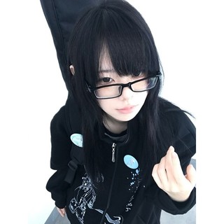 【優惠免運】眼鏡框 無鏡片眼框 眼鏡架 二次元漫畫眼鏡框黑色cos拍照小框造型純欲日系