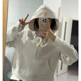 lululemon加拿大正品代購 Scuba Oversized half-Zip hoodie 寬鬆版 半拉鏈/帶帽