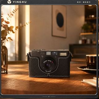 【真皮相機底座 適用CONTAX T3／Tix】康泰時機身皮套丨底片相機保護套 T3相機包 Tix真皮底座保護殼