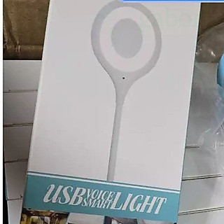🔥現貨秒搶🔥 USB智能語音檯燈 智能聲控燈 三色燈光 多種亮度 LED檯燈 USB插口 即插即用 小夜燈 日光燈 小檯
