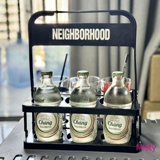 ✨在台熱銷✨潮牌NEIGHBORHOOD便攜式飲料架啤酒收納伶手提啤酒摺疊啤加厚摺疊