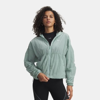 【UNDER ARMOUR】UA 女 Rival Woven Bungee 連帽外套 6010942-477