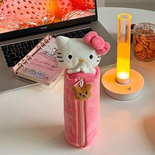 🚀限時特賣🚀可愛鉛筆盒🎀 可愛hello Kitty毛絨刺繡筆袋ins少女心卡通大容量學生粉色收納袋 鉛筆盒 可愛