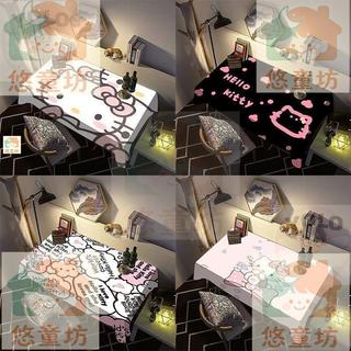 臺灣-出貨🔥Hello Kitty 凱蒂貓桌布 ins 風 家用餐桌布 宿舍書桌 茶几防塵裝飾布 餐桌布 書桌布 茶几布