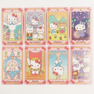 臺灣-出貨 🔥【免運】Hello Kitty Tarot 凱蒂貓塔卡牌 可愛卡通78張卡牌 10.3*6cm左右