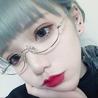 victoria 日系cos橢圓半框 無鏡片金屬細框 自拍二次元 裝飾眼鏡架