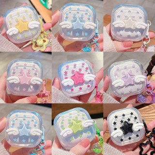 新款 Sony/索尼 LinkBuds Clip耳機殼 防摔保護殼 WF-LC900耳機保護套 日韓風 卡通透明耳機套