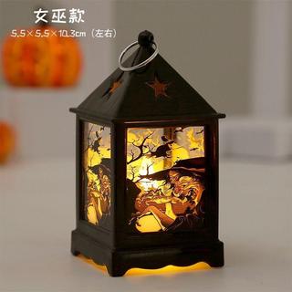 臺灣熱賣萬聖節南瓜小夜燈led電子蠟燭燈裝飾擺件氛圍裝飾小風燈拍照道具LXB