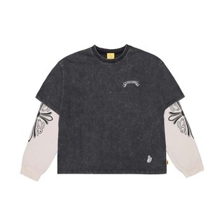 #FR2 Thermal Layered Longsleeve Tee 十字架 假兩件 長袖 黑色 FRC4758-BK