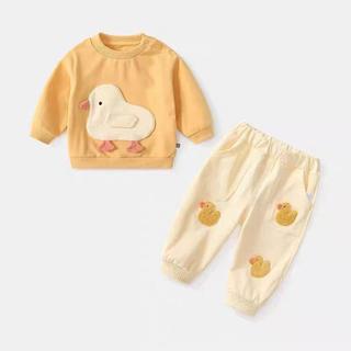 Mimo⭐春秋套裝男女童卡通可愛衛衣衛褲長袖兩件套