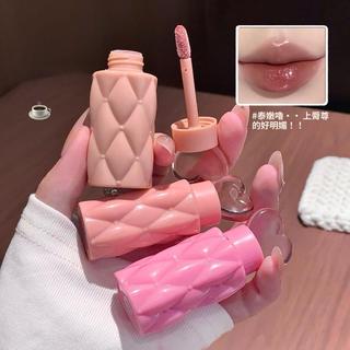 KodyboLL 愛心菱格水光鏡面唇釉 潤澤保濕防水不易沾杯 顯白提氣色素顏友好 黃皮友善豐潤嘟嘟唇 平價少女系
