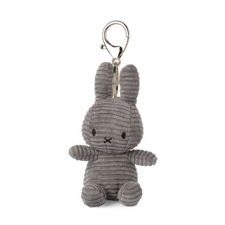 荷蘭BON TON TOYS Miffy米菲兔ECO燈芯絨鑰匙圈/ 灰/ 10cm eslite誠品