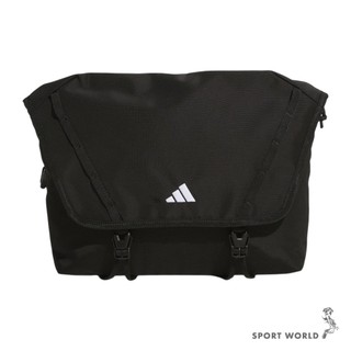Adidas 肩背包 斜背包 防撕裂 可調式背帶 黑【運動世界】KR2588