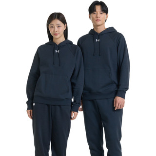 【UNDER ARMOUR】男 Rival Fleece 長袖帽T 1379757-001