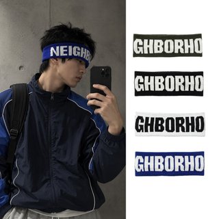 Neighborhood 品牌字母 運動髮帶 頭帶 配件 黑/藍/軍綠/白 262YGNH-HT02【SPLY】