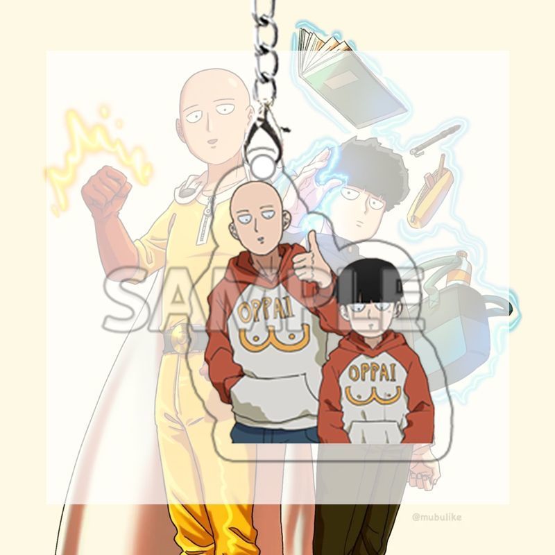 一拳超人 鑰匙扣 鑰匙圈 吊飾 掛件 琦玉 周邊 一拳超人周邊鑰匙扣學生書包掛件鑰匙鏈禮物裝飾亞克力