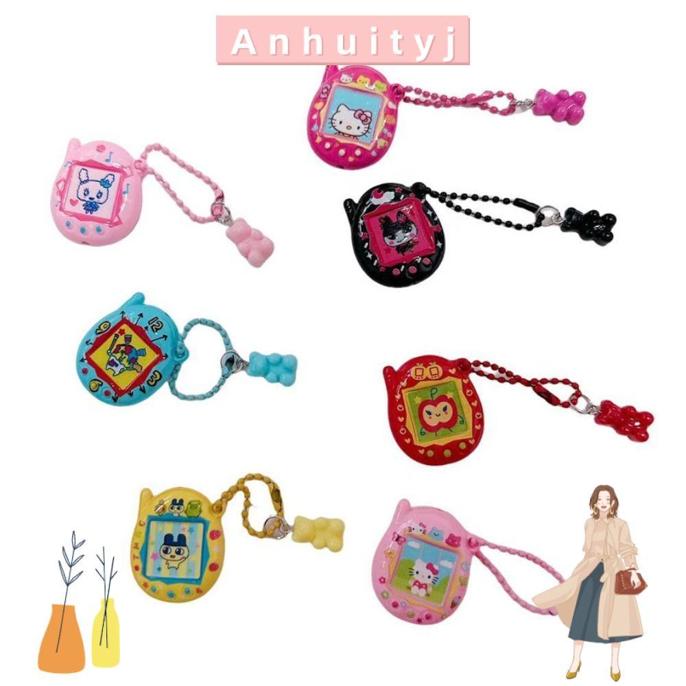 ANHUITYJ電子玩偶寵物掛件,卡哇伊瑪美奇卡哇伊鑰匙扣,咪咪奇卡通珠樹脂動漫微縮模型禮品